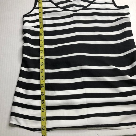 Cache Stripe Knit Sleeveless Sweater Top BF - Picture 6 of 6